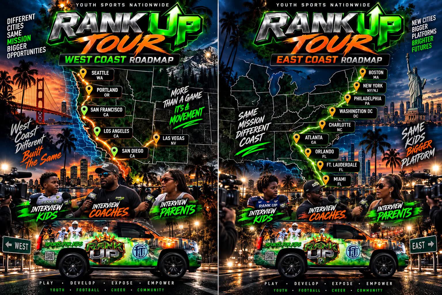 Rank Up Tour roadmap